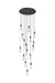 Elegant Lighting - 1013D28BK-02CR - LED Pendant - Amora - Black