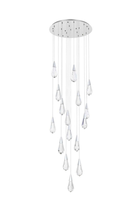 Elegant Lighting - 1013D28C-02CR - LED Pendant - Amora - Chrome