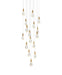 Elegant Lighting - 1013D28SG-02CR - LED Pendant - Amora - Satin Gold