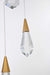 Elegant Lighting - 1013D28SG-02CR - LED Pendant - Amora - Satin Gold