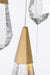 Elegant Lighting - 1013D28SG-02CR - LED Pendant - Amora - Satin Gold