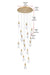 Elegant Lighting - 1013D28SG-02CR - LED Pendant - Amora - Satin Gold