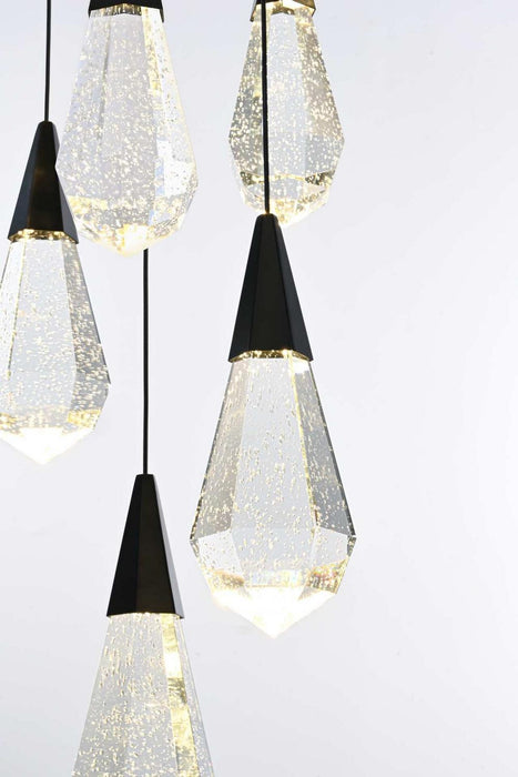 Elegant Lighting - 1013G32BK-02CR - LED Chandelier - Amora - Black