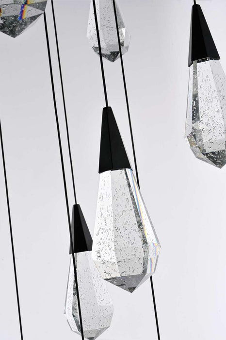 Elegant Lighting - 1013G32BK-02CR - LED Chandelier - Amora - Black