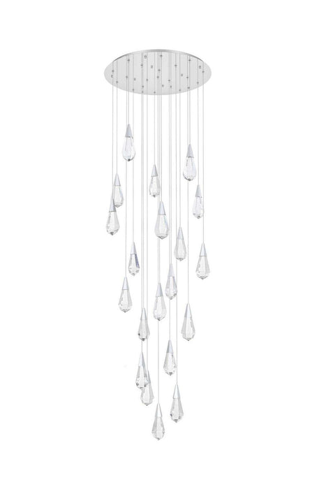 Elegant Lighting - 1013G32C-02CR - LED Chandelier - Amora - Chrome