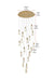 Elegant Lighting - 1013G32SG-02CR - LED Chandelier - Amora - Satin Gold