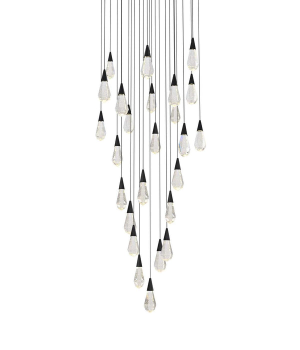 Elegant Lighting - 1013G36BK-02CR - LED Chandelier - Amora - Black