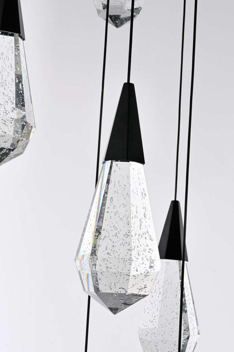 Elegant Lighting - 1013G36BK-02CR - LED Chandelier - Amora - Black