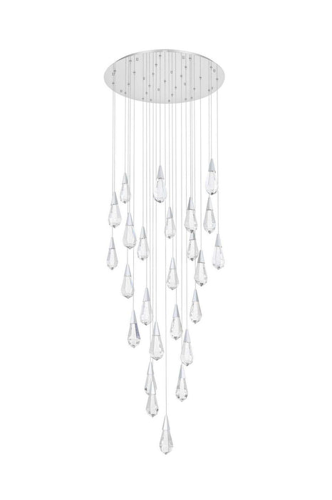 Elegant Lighting - 1013G36C-02CR - LED Chandelier - Amora - Chrome