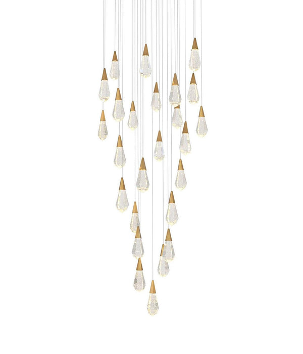 Elegant Lighting - 1013G36SG-02CR - LED Chandelier - Amora - Satin Gold