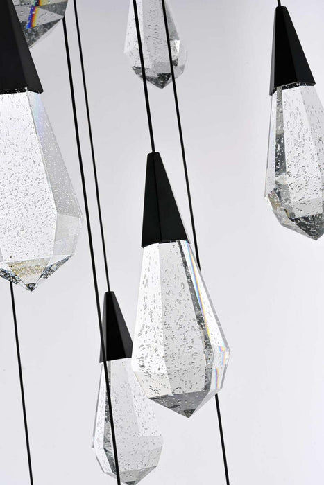 Elegant Lighting - 1013G42BK-02CR - LED Chandelier - Amora - Black