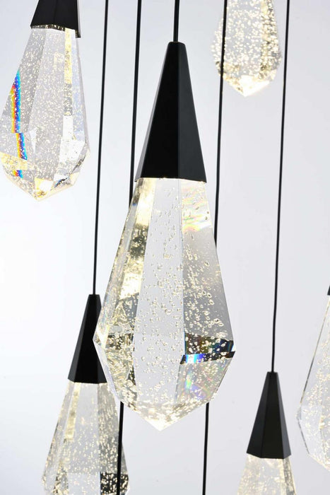 Elegant Lighting - 1013G42BK-02CR - LED Chandelier - Amora - Black