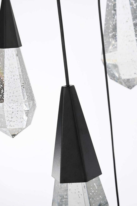 Elegant Lighting - 1013G42BK-02CR - LED Chandelier - Amora - Black