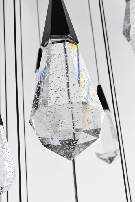 Elegant Lighting - 1013G48BK-02CR - LED Chandelier - Amora - Black