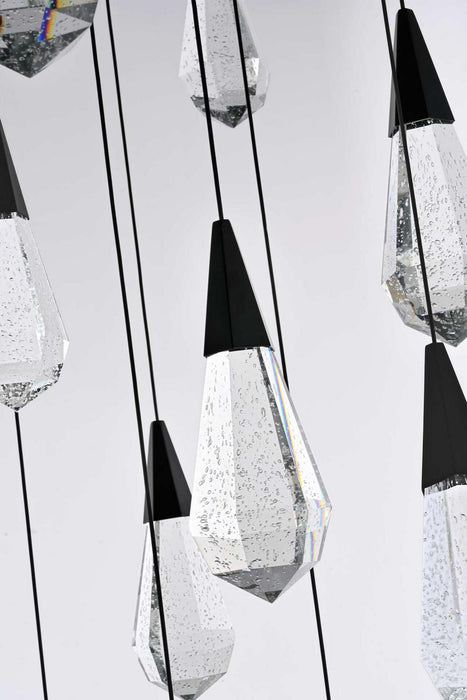 Elegant Lighting - 1013G48BK-02CR - LED Chandelier - Amora - Black
