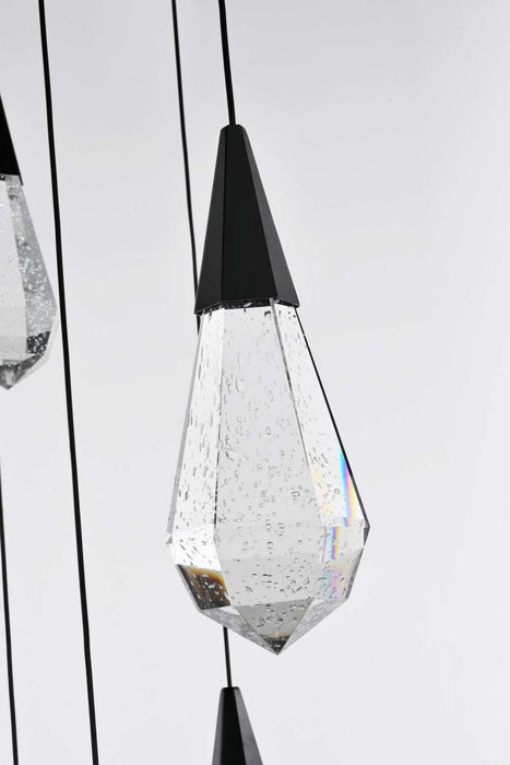 Elegant Lighting - 1013G48BK-02CR - LED Chandelier - Amora - Black
