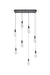 Elegant Lighting - 1013D36BK-02CR - LED Pendant - Amora - Black
