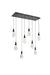 Elegant Lighting - 1013D36BK-02CR - LED Pendant - Amora - Black