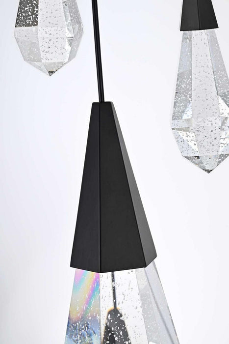 Elegant Lighting - 1013D36BK-02CR - LED Pendant - Amora - Black