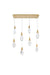 Elegant Lighting - 1013D36SG-02CR - LED Pendant - Amora - Satin Gold