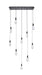 Elegant Lighting - 1013D42BK-02CR - LED Pendant - Amora - Black