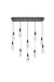 Elegant Lighting - 1013D42BK-02CR - LED Pendant - Amora - Black