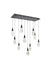 Elegant Lighting - 1013D42BK-02CR - LED Pendant - Amora - Black
