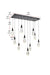 Elegant Lighting - 1013D42BK-02CR - LED Pendant - Amora - Black