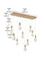 Elegant Lighting - 1013D42SG-02CR - LED Pendant - Amora - Satin Gold