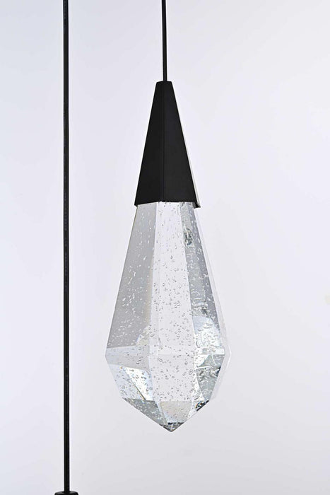 Elegant Lighting - 1013S16BK-02CR - LED Pendant - Amora - Black