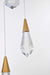 Elegant Lighting - 1013S16SG-02CR - LED Pendant - Amora - Satin Gold