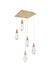 Elegant Lighting - 1013S16SG-02CR - LED Pendant - Amora - Satin Gold