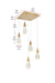 Elegant Lighting - 1013S16SG-02CR - LED Pendant - Amora - Satin Gold