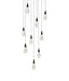 Elegant Lighting - 1013S20BK-02CR - LED Pendant - Amora - Black