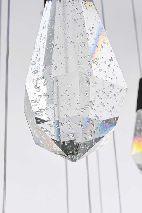 Elegant Lighting - 1013S20BK-02CR - LED Pendant - Amora - Black