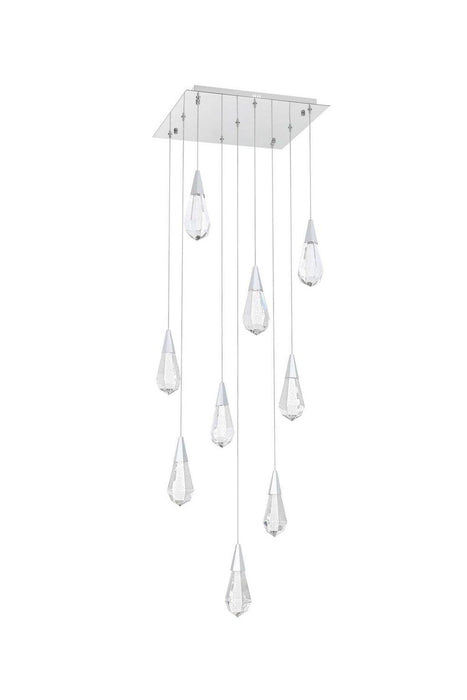 Elegant Lighting - 1013S20C-02CR - LED Pendant - Amora - Chrome