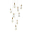 Elegant Lighting - 1013S20SG-02CR - LED Pendant - Amora - Satin Gold