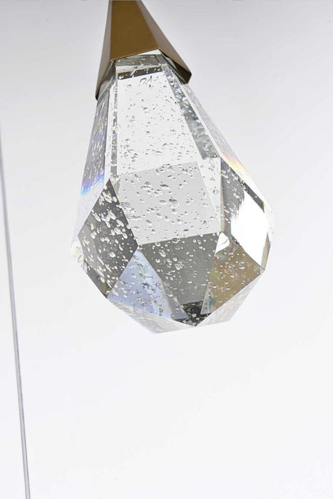 Elegant Lighting - 1013S20SG-02CR - LED Pendant - Amora - Satin Gold