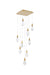 Elegant Lighting - 1013S20SG-02CR - LED Pendant - Amora - Satin Gold
