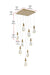 Elegant Lighting - 1013S20SG-02CR - LED Pendant - Amora - Satin Gold