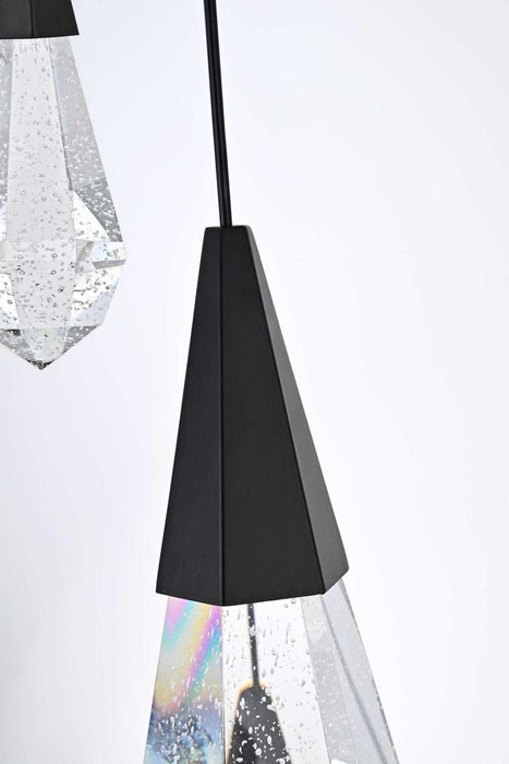 Elegant Lighting - 1013S26BK-02CR - LED Pendant - Amora - Black