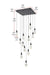 Elegant Lighting - 1013S26BK-02CR - LED Pendant - Amora - Black