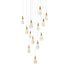Elegant Lighting - 1013S26SG-02CR - LED Pendant - Amora - Satin Gold