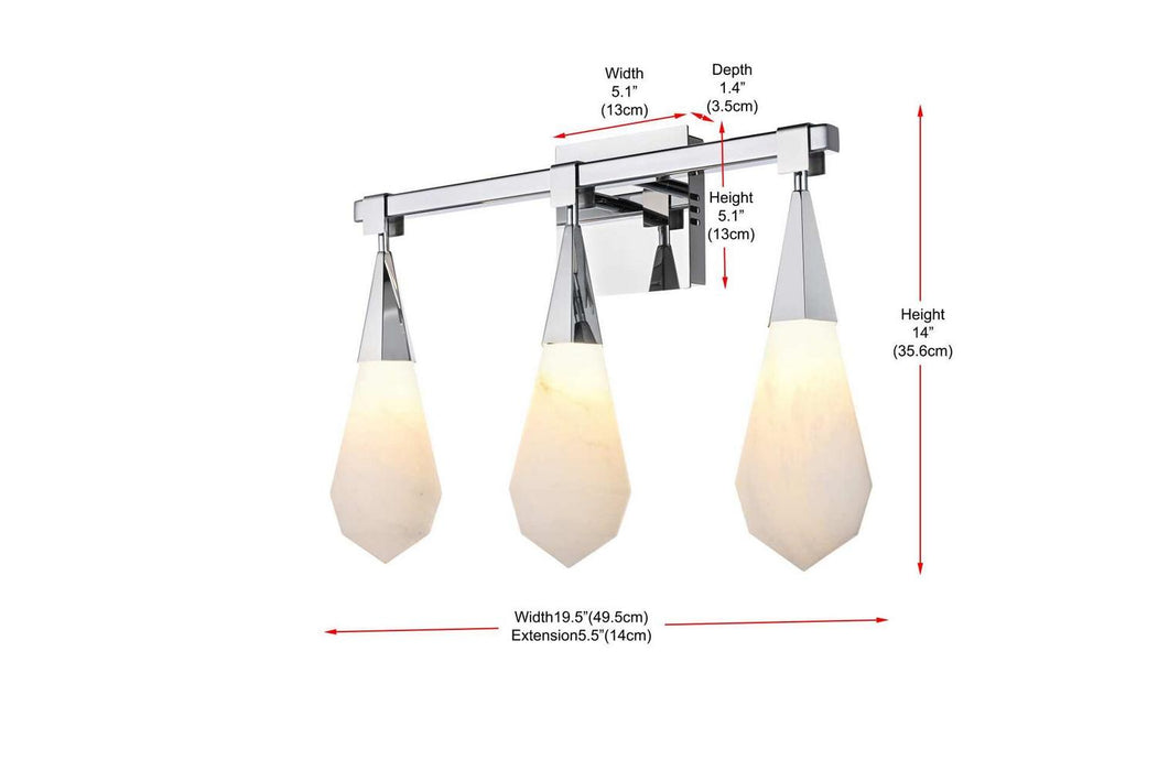 Elegant Lighting - 1013W20C-22ST - LED Wall Sconce - Amora - Chrome