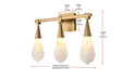 Elegant Lighting - 1013W20SG-22ST - LED Wall Sconce - Amora - Satin Gold