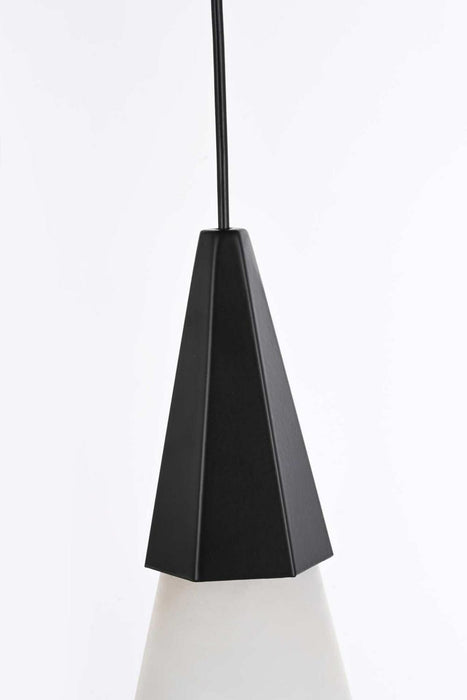 Elegant Lighting - 1013D5BK-22ST - LED Pendant - Amora - Black