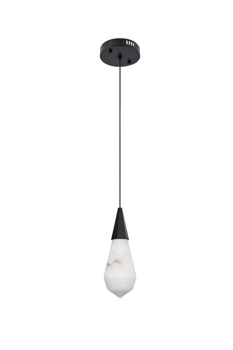 Elegant Lighting - 1013D5BK-22ST - LED Pendant - Amora - Black