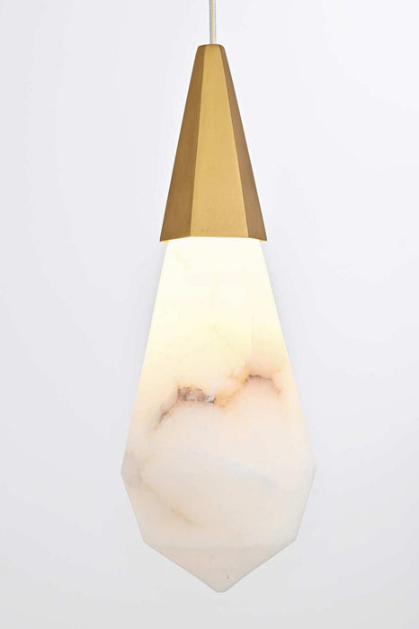 Elegant Lighting - 1013D5SG-22ST - LED Pendant - Amora - Satin Gold