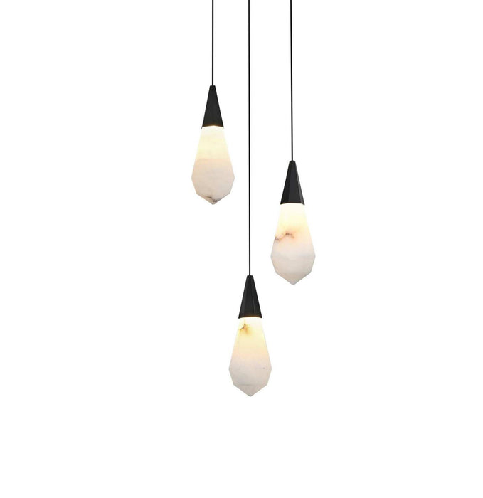 Elegant Lighting - 1013D12BK-22ST - LED Pendant - Amora - Black