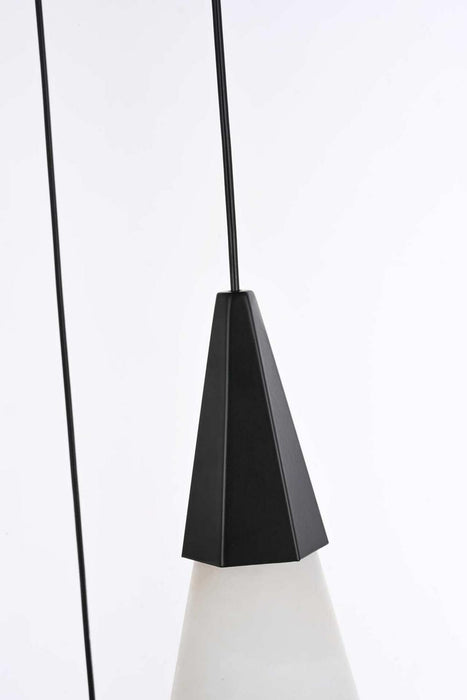 Elegant Lighting - 1013D12BK-22ST - LED Pendant - Amora - Black